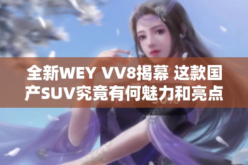 全新WEY VV8揭幕 這款國產(chǎn)SUV究竟有何魅力和亮點