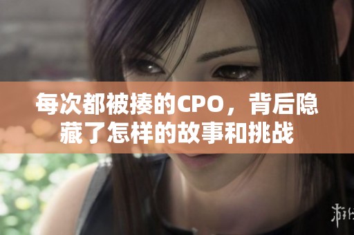 每次都被揍的CPO，背后隱藏了怎樣的故事和挑戰(zhàn)