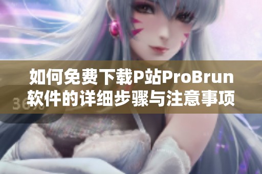 如何免費下載P站ProBrun軟件的詳細步驟與注意事項