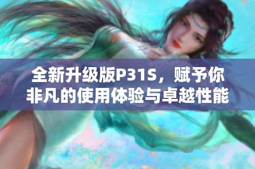 全新升級版P31S，賦予你非凡的使用體驗(yàn)與卓越性能