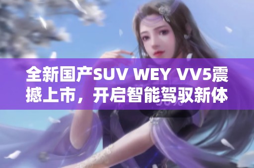 全新國產(chǎn)SUV WEY VV5震撼上市，開啟智能駕馭新體驗(yàn)